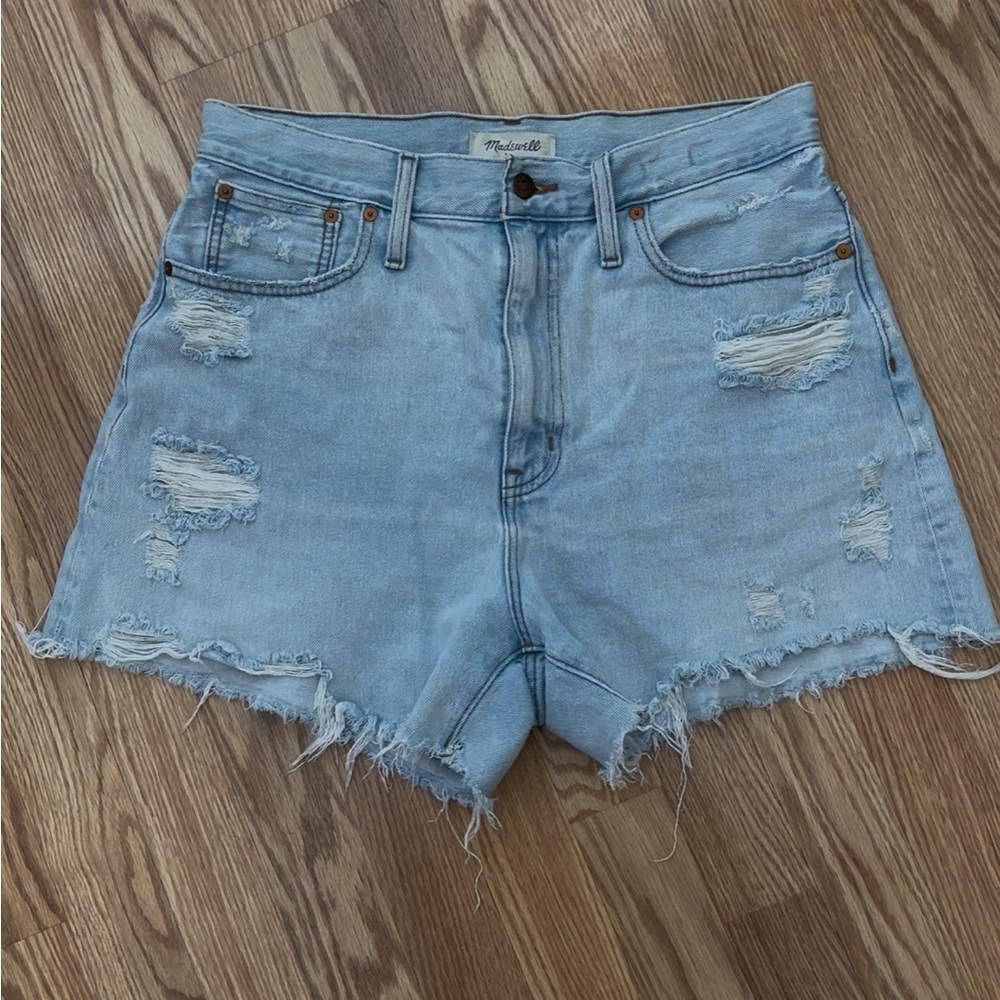 Madewell “The Mom Jean” Denim Shorts High-Waisted